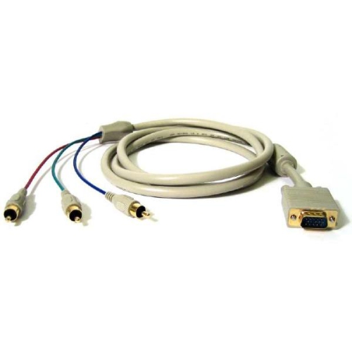 6' VGA Monitor to RCA Component Video Cable - TechCraft