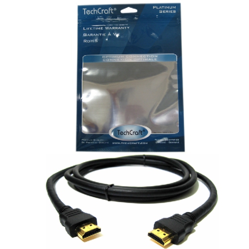 25 ft. High-Speed HDMI v1.4 Cable with Ethernet - 24 AWG - CL2 Rated - TechCraft