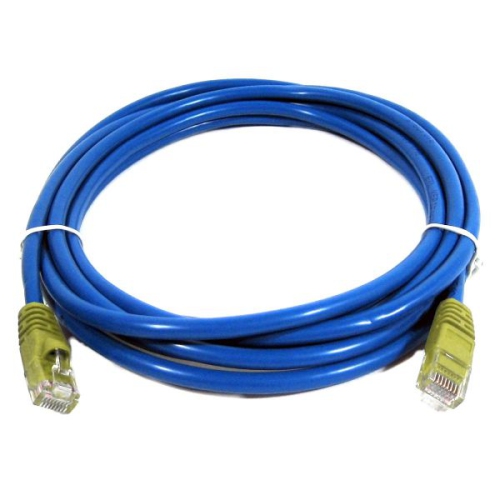 TECH CRAFT  50' Cross-Wired Cat5E (350Mhz) Utp Ethernet Network Cable - - Techcraft In Blue