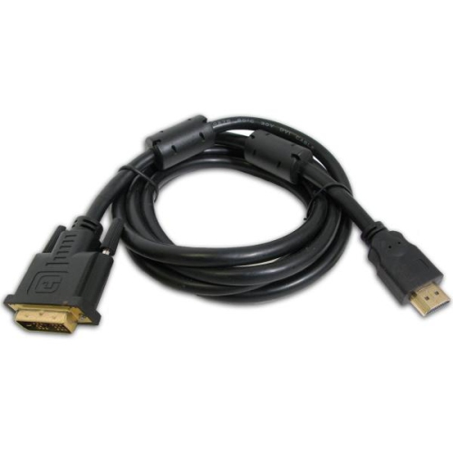 15 ft. Single Link DVI-D to HDMI Cable with Ferrite - TechCraft