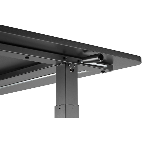 Liveart Manual Sit to Stand Height Adjustable Desk Riser Frame with Table Top. Height from 740mm to 1210mm