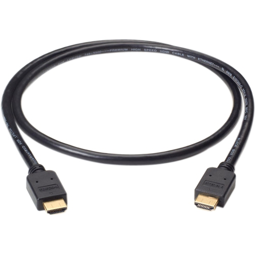 Black Box Premium High-Speed HDMI Cable with Ethernet, Male/Male, 2-m