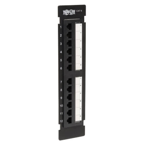 Tripp Lite Cat6/Cat5 110 Patch Panel 12-Port Vertical Wall-Mount -