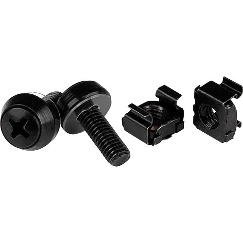 STARTECH  These High-Quality M6 X 12MM Screws And Cage Nuts Make It Easy to Mount Equipmen