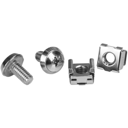 StarTech M6 Rack Screws and M6 Cage Nuts - M6 Nuts and Screws - 20 Pack