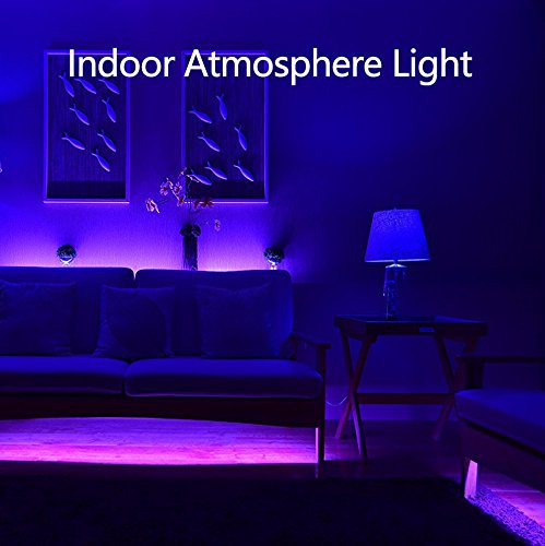 Smart LED Light Strip,Wifi Flexible Backlight Strip, Dimmable, 16million Color, 16.4FT, Compatible with Alexa-Google Home