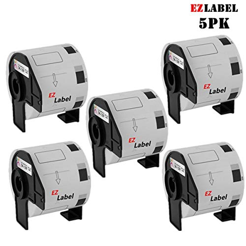 5 PK Compatible Brother DK1209 Multi-Purpose Die Cut Label 1.1" x 2.4" With Own Cartridge Holder