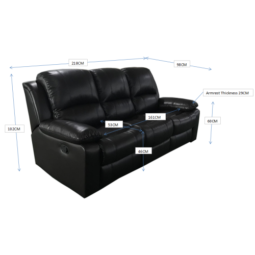 Alux A-Class Luxury Products Home Theatre: Elite Collection Air Leather Recliner Sofa Only - Brown