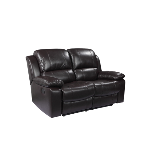 Alux A-Class Luxury Products Home Theatre: Elite Collection Air Leather Recliner Loveseat Only - Colour Brown