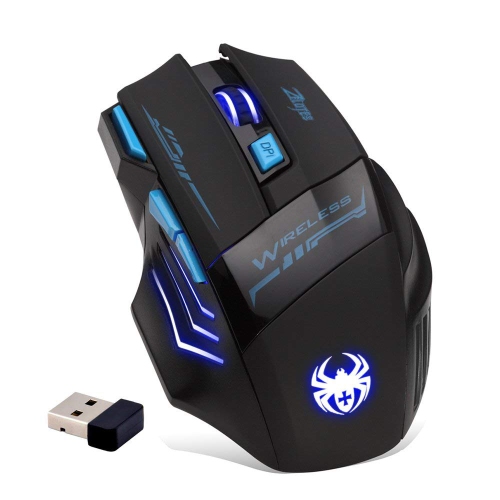 Professional LED Optical 2400 DPI 7 Button USB 2.4G Wireless Gaming Mouse for Pro Game Notebook; PC; Laptop; Computer