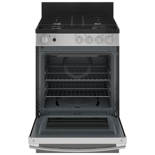 GE 24" 2.9 Cu. Ft. Free-Standing Gas Range (JCGAS640RMSS) - Stainless Steel