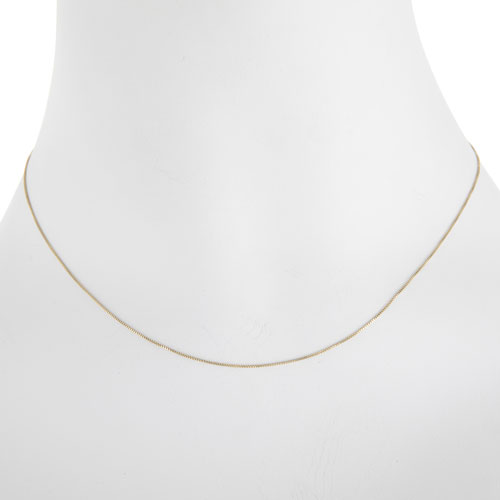 16" 10K Yellow Gold Diamond Cut Box Chain