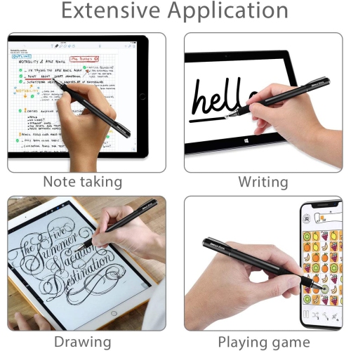 Stylus for iPad, Stylus for Touch Screens, Capacitive Stylus Pen with High Sensitivity & Fine Point, Universal for Apple/iPhone/Ipad