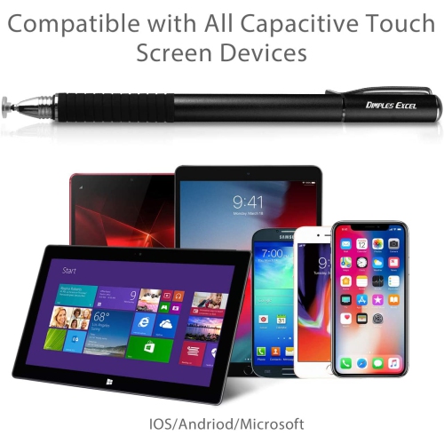 Stylus for iPad, Stylus for Touch Screens, Capacitive Stylus Pen with High Sensitivity & Fine Point, Universal for Apple/iPhone/Ipad