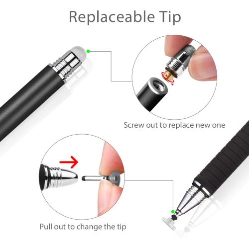 Stylus for iPad, Stylus for Touch Screens, Capacitive Stylus Pen with High Sensitivity & Fine Point, Universal for Apple/iPhone/Ipad