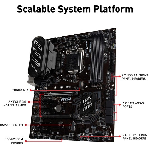 MSI Intel Z390 DDR4 SATA 6Gb/s USB LGA 1151 ATX Motherboard
