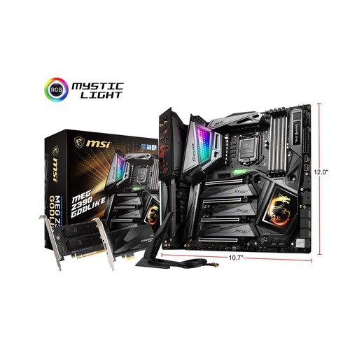 Carte mère d'ordinateur de bureau MEG Z390 GODLIKE de MSI - jeu de puces Intel - connecteur H4 LGA-1151