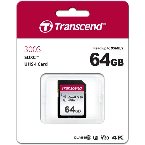 Transcend 64GB UHS-I U3 SD Memory Card -