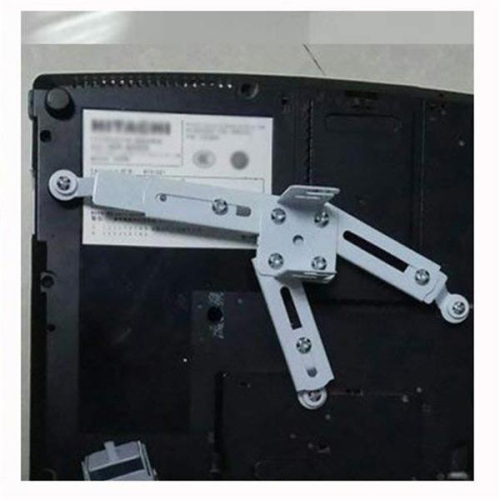 GlobalTone Projector Ceiling Mount Short Pole 5.5" Max 22 Lbs White