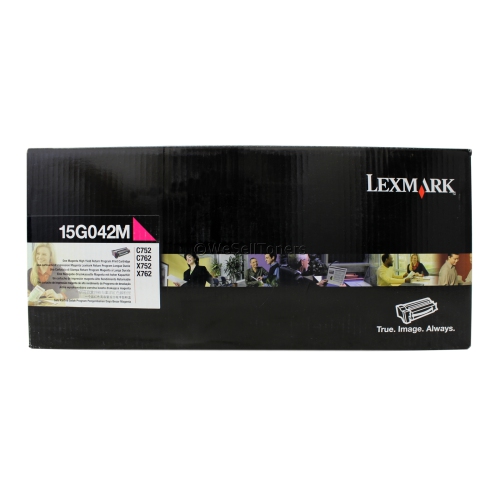 Lexmark 15G642M Magenta Toner Cartridge C752 Genuine New Sealed Box