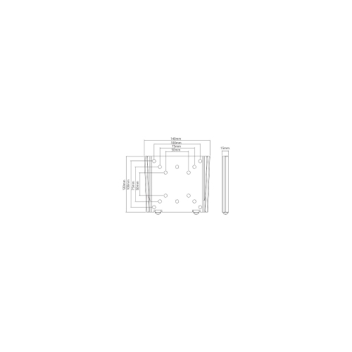 SecurLink Mini Fixed 13''-27'' TV wall mount