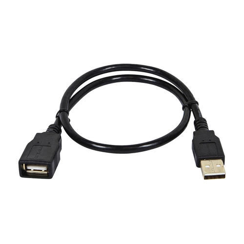 1.5ft USB 2.0 A Male to A Female Extension 28/24AWG Cable (Gold Plated) - Monoprice®