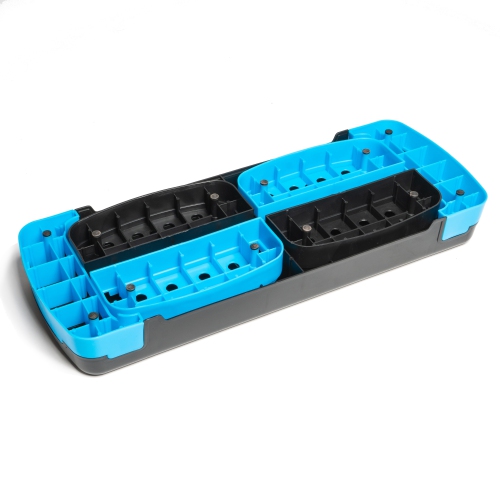 PRISP 3-Level Aerobic Stepper Step Platform for Home Gym & Fitness Training (Blue & Black)