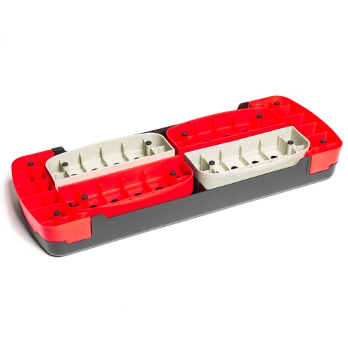 PRISP 3-Level Aerobic Stepper Step Platform for Home Gym & Fitness Training (Red & Black)