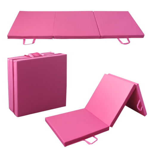PRISP Tri Folding 6ft Gymnastics, Fitness & Exercise Mat for Home Gym - 180x60x5cm / 6' x 2' x 2"