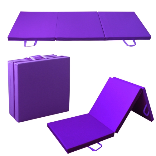 PRISP Tri Folding 6ft Gymnastics, Fitness & Exercise Mat for Home Gym - 180x60x5cm / 6' x 2' x 2"