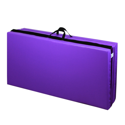PRISP Folding 8ft Gym Mat for Gymnastics, Tumbling & Fitness; for Home - 240x20x5cm / 8' x 4' x 2"