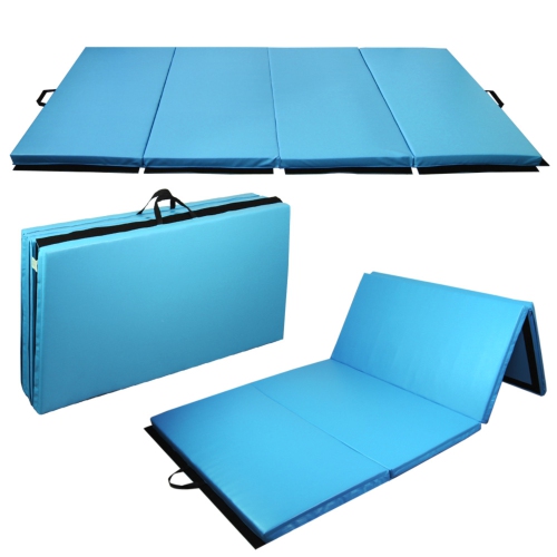 Tapis d'activité pliable 8 pi de PRISP pour gymnastique, Tumbling & Fitness; pour la maison - 240x120 x 5 cm / 8 x 4 x 2 po