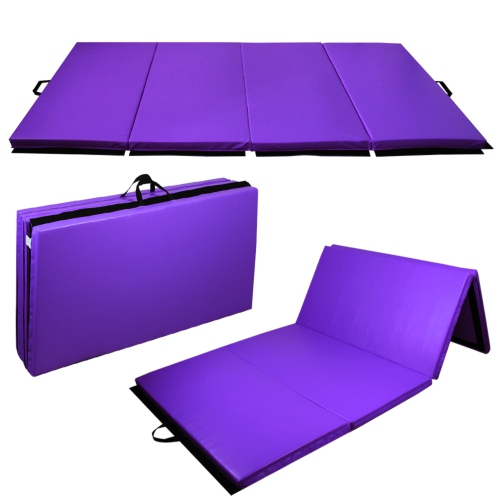 PRISP Folding 10ft Gym Mat for Gymnastics Tumbling & Fitness; for Home 300x120x5cm / 10' x 4' x 2"