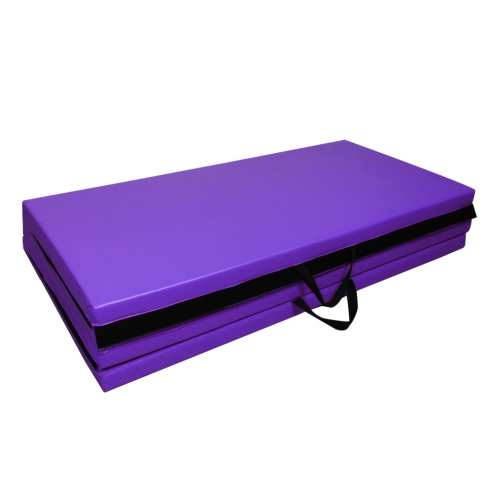 PRISP Folding 10ft Gym Mat for Gymnastics Tumbling & Fitness; for Home 300x120x5cm / 10' x 4' x 2"