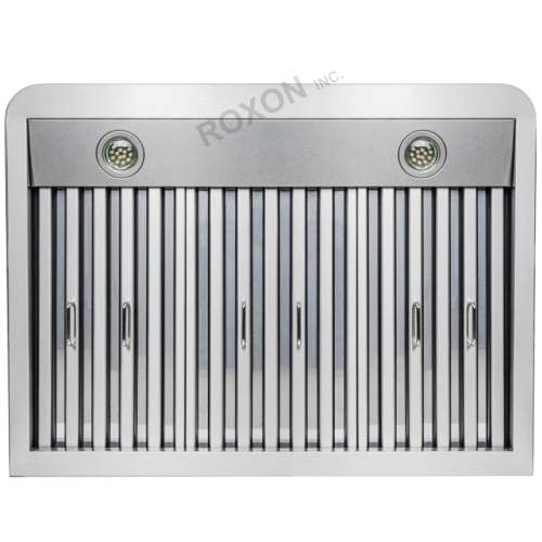 ROXON 900 CFM 30 Inches Range Hood Stainless Steel Wall Mounted Kitchen Exhaust Fan Style RXN-W14-30