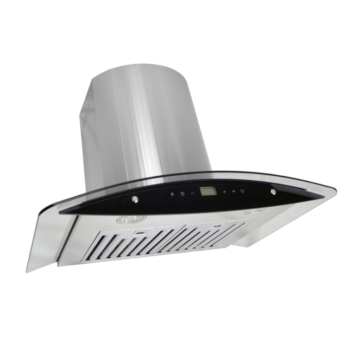 ROXON 900 CFM 30 Inches Range Hood Stainless Steel Wall Mounted Kitchen Exhaust Fan Style RXN-W16-30