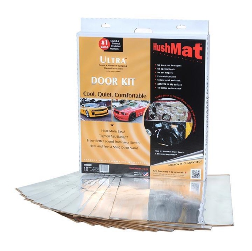 Hushmat Ultra Door Kit Silver-ten 12"x12" Sheets
