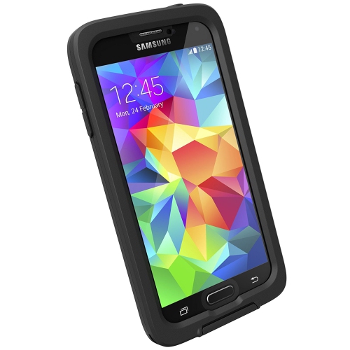 LifeProof FRE Samsung Galaxy S5 Waterproof Case - Retail Packaging - BLACK CLEAR