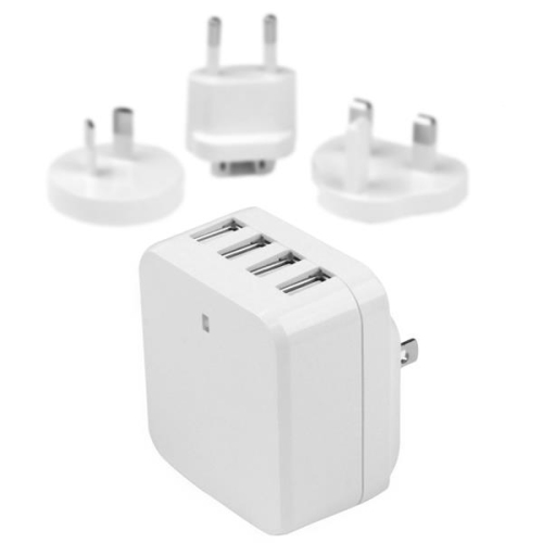 STARTECH  4-Port USB Wall Charger - 34W/6.8A - Travel Charger 110V/220V
