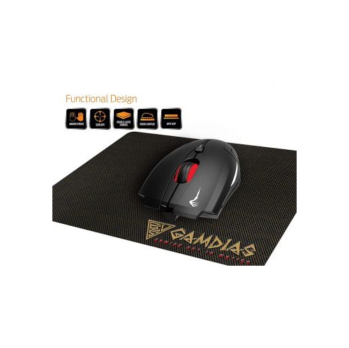 Gamdias DEMETER E1 3200 dpi Optical Gaming Mouse & NYX E1 Gaming Mouse Mat Combo