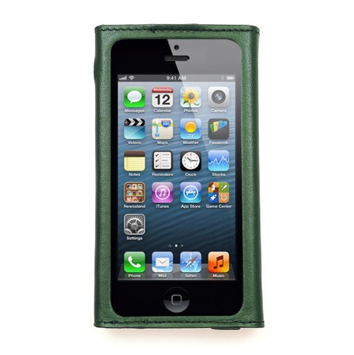 Fennec FiP-514 Leather Case for iPhone 5-1 Pack - Retail Packaging - Green