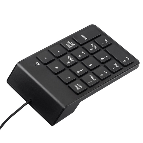 axGear USB Numeric Keypad Number Keyboard Pad Wired Plam Size 18 Keys Black