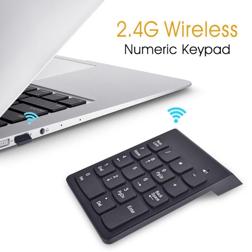 axGear Wireless Numeric Keypad Cordless Number Keyboard Pad 18 Keys 2.4G