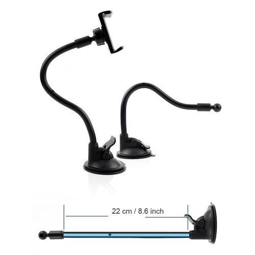 axGear Extra Long Arm Car Windshield Phone Holder Suckion Cup Car Holder Stand