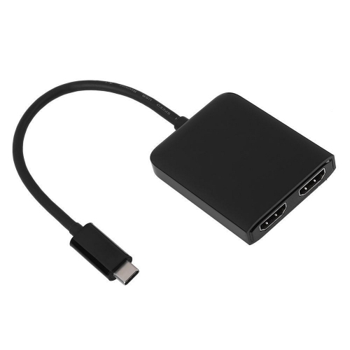 Adaptateur USB-C 3.1 type C vers double HDMI d’axGear Câble adaptateur de convertisseur miroir Extend Monitor