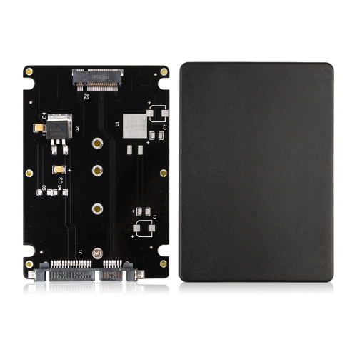 axGear 2.5 Inch SATA to M2 NGFF SSD Enclosure Converter Internal / External Adapter