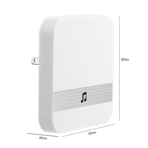 axGear Wireless WiFi Home Doorbell Receiver B10 AC 90V-250V 52 Chimes 110dB