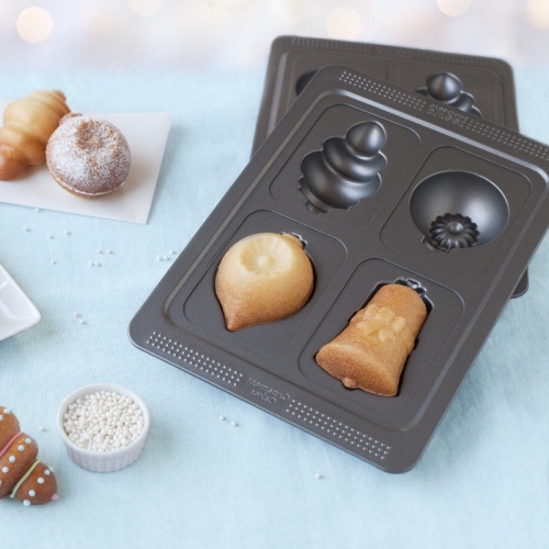 Moule à gâteau à 4 fentes Ornement 3D Good Cook