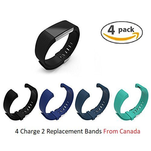 C-MALL  Fitbit Charge 2 Bands, Silicone Bracelet Strap Replacement Band Fitbit Charge 2 (4 Colour, Small) I would recommend these to someone looking for replacement bands