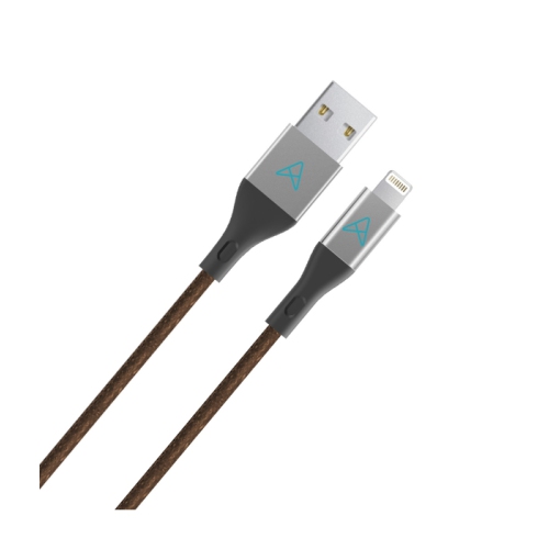 Axessorize Fabric Lightning Cable Burgundy Brown
